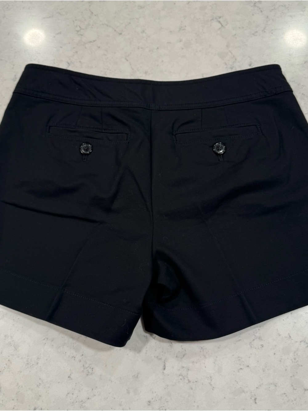 Lot of 2 Ann Taylor Signature Womens 8 Stretch Casual Flat Front Khaki 4" Shorts - Picture 9 of 15